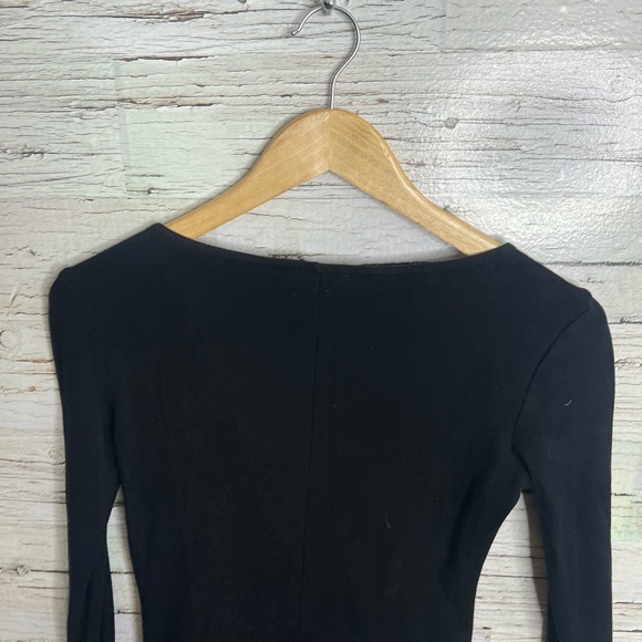 THEORY Black Keiran Classical Lambskin Leather Dress size xs - Picture 7 of 10